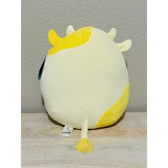 NEW Squishmallows 11” Dagmar The Yellow Lemon Cow Plush Stuffed Animal 2024 - Picture 2 of 6